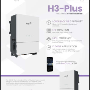 FoxESS HYBRID H3 PLUS 3P 50kW (IP-65)